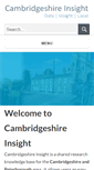 Mobile Screenshot of cambridgeshireinsight.org.uk