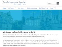 Tablet Screenshot of cambridgeshireinsight.org.uk